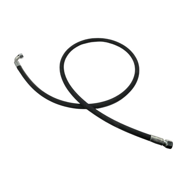 Hydraulikschlauch FI 10 mm, 2x M18x1,5 Länge 1800 mm, ein Ende 90 Grad Winkel