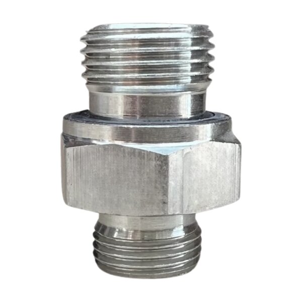 Hydraulische Reduzierung 1/2" - M18x1,5  Abdichtung auf der 1/2"- Seite