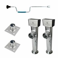 2er Set Anhängerstütze 120 x 120 x 60 mm, mit...