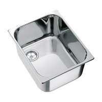 CAN LA1401-GR, rechteckiges INOX-Spülbecken aus...